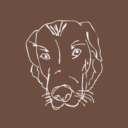 Kalligrafi hund - Mhysa as art logo